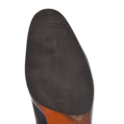 Hermes Goatskin Mens Paris Loafers 43 Black 10 of 20