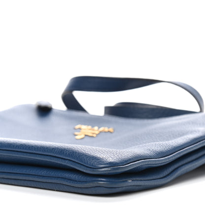 Prada Vitello Phenix Double Zip Crossbody Bag Baltico 13 of 13