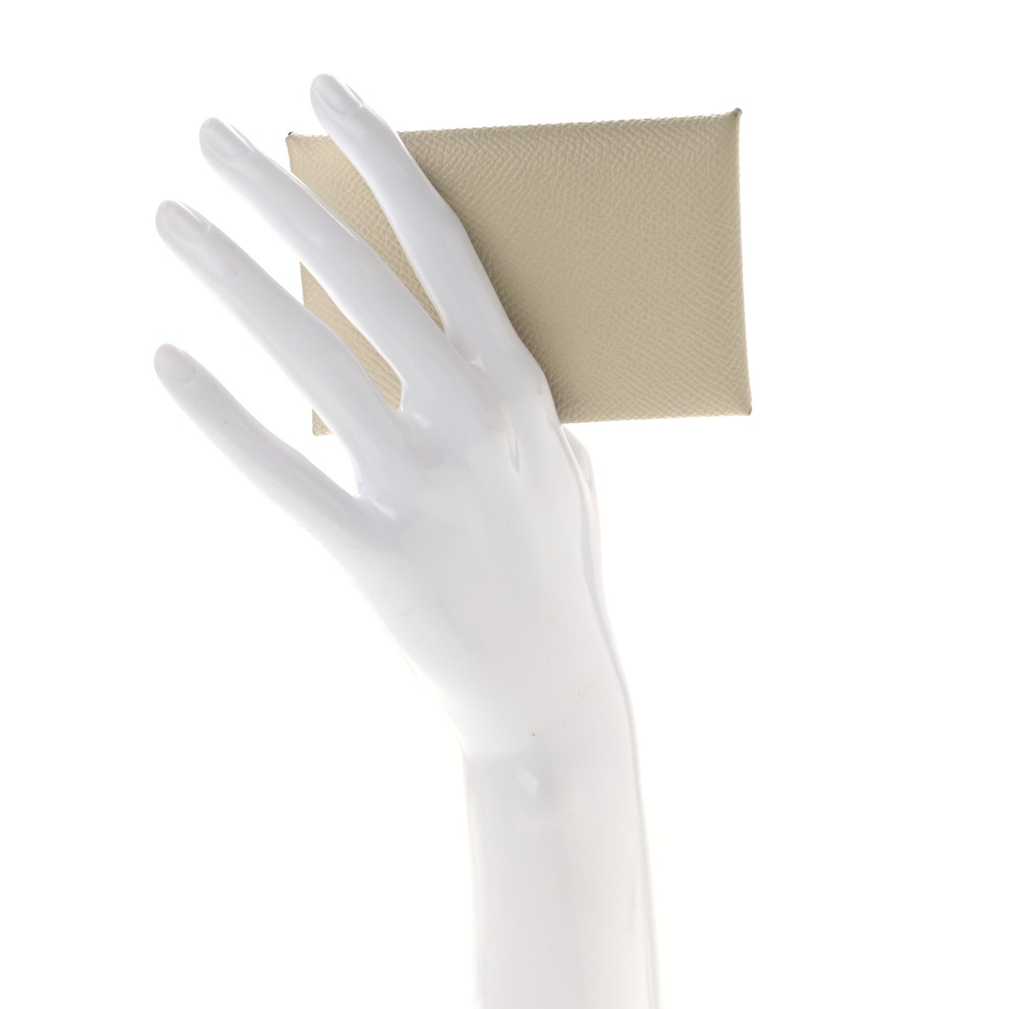 Epsom Horseshoe Calvi Card Case Craie Black