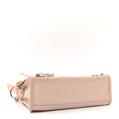 Balenciaga Chevre Gold Metallic Edge Hardware Mini City Rose Aubepine Bois de Rose 5 of 11
