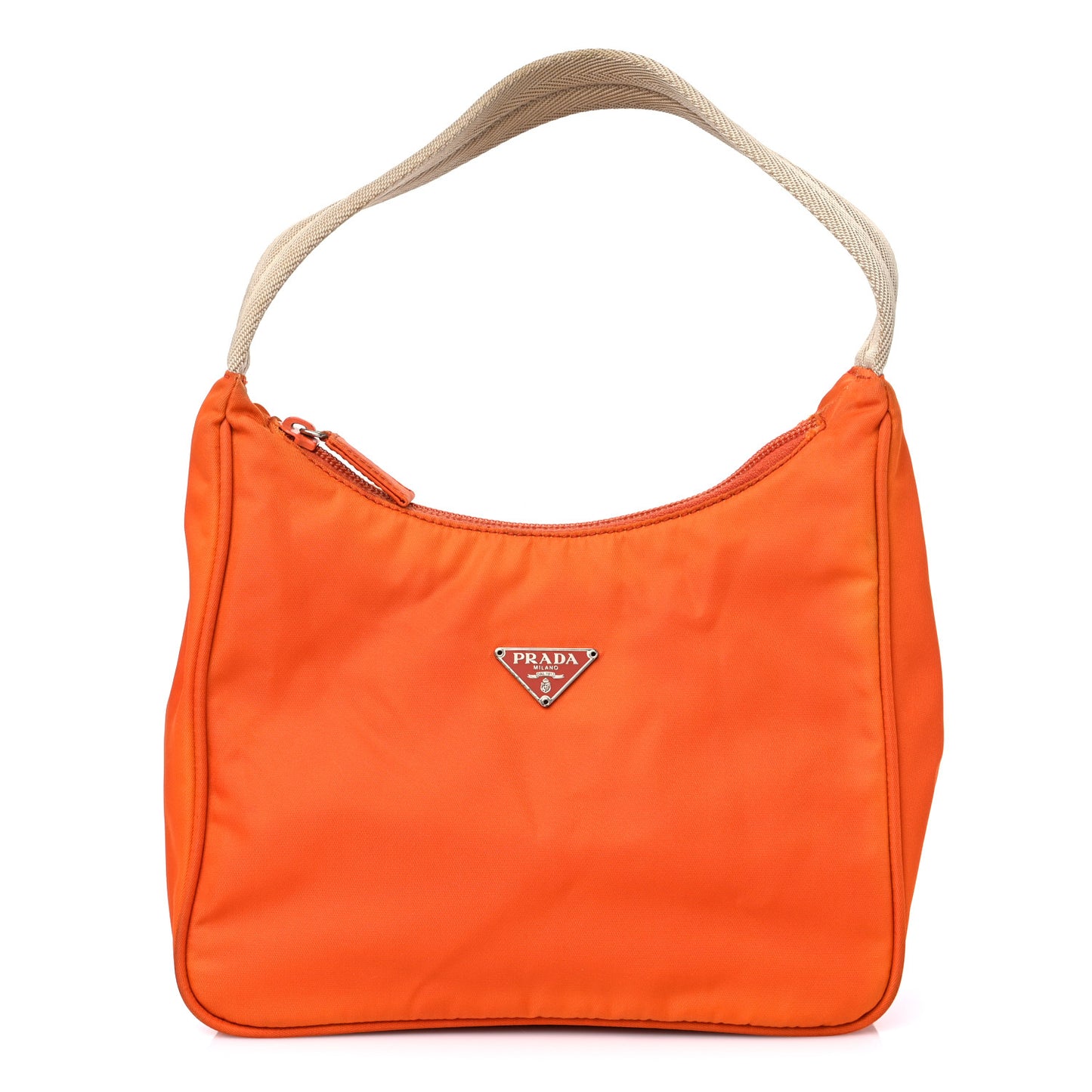 Tessuto Nylon Sport Shoulder Bag Orange