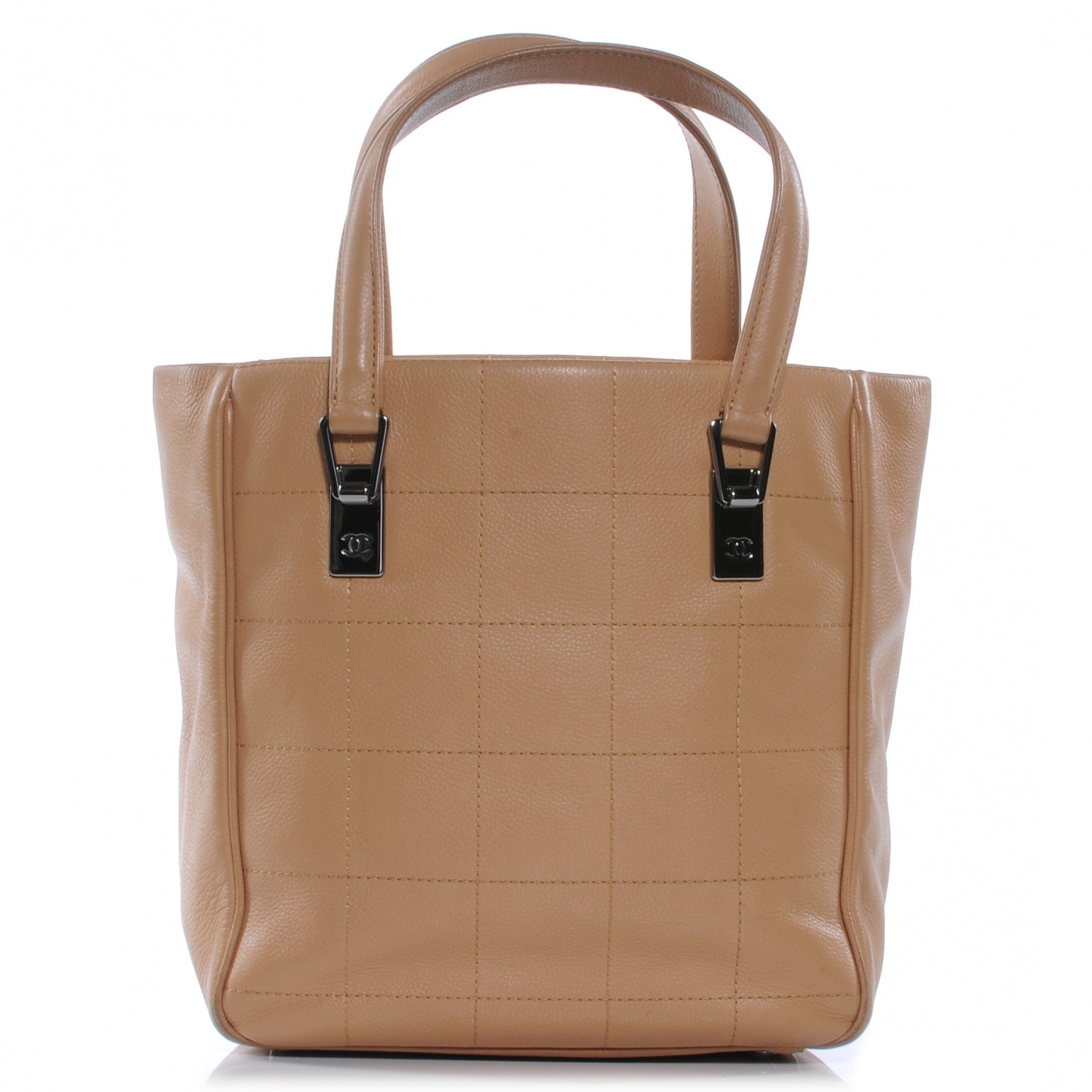 Chanel Caviar Square Stitched Bag Beige 1 of 7