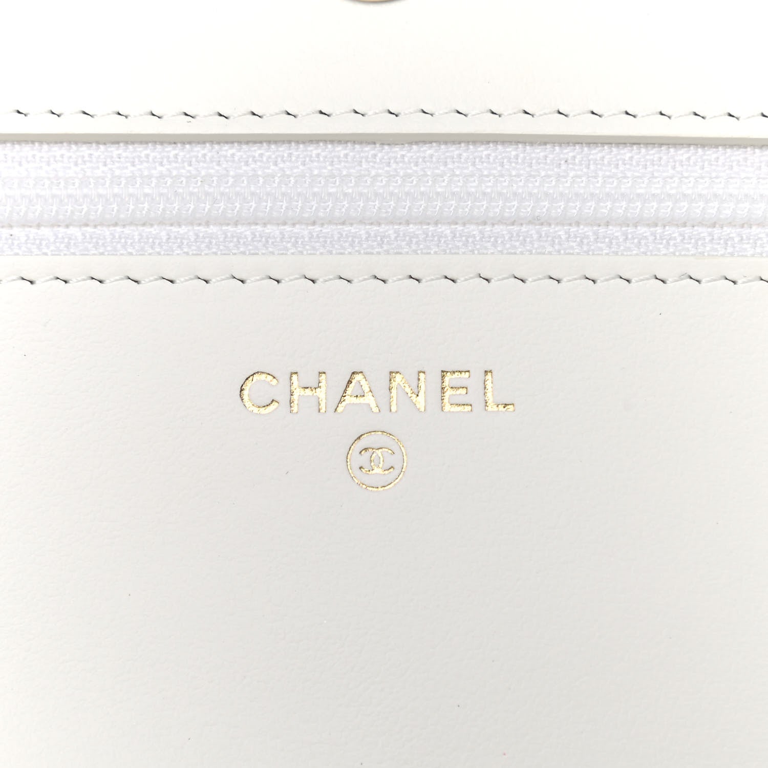 Chanel Caviar Quilted Boy Wallet On Chain WOC White 10 of 15