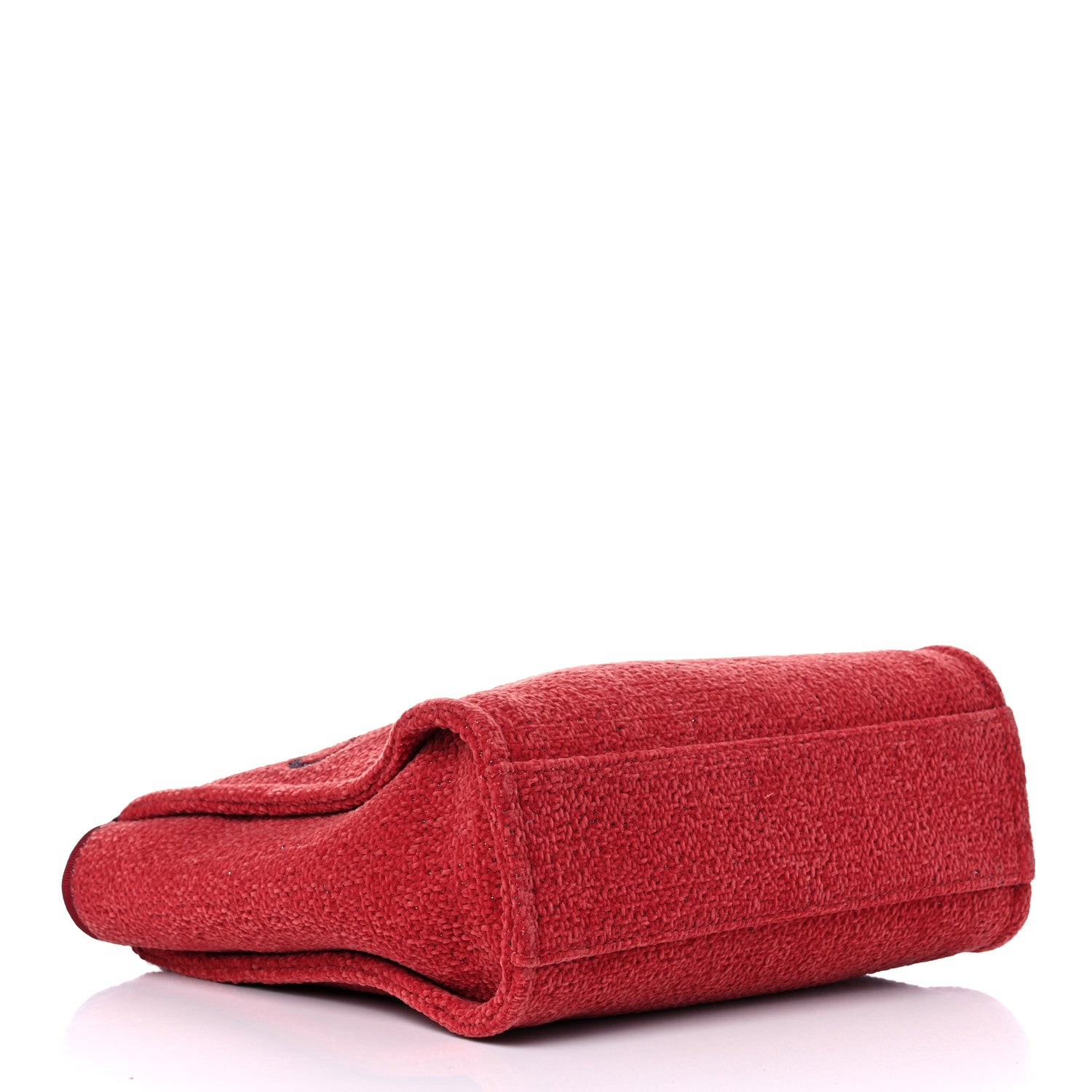Chanel Lurex Boucle Mini Deauville Tote Red 4 of 10