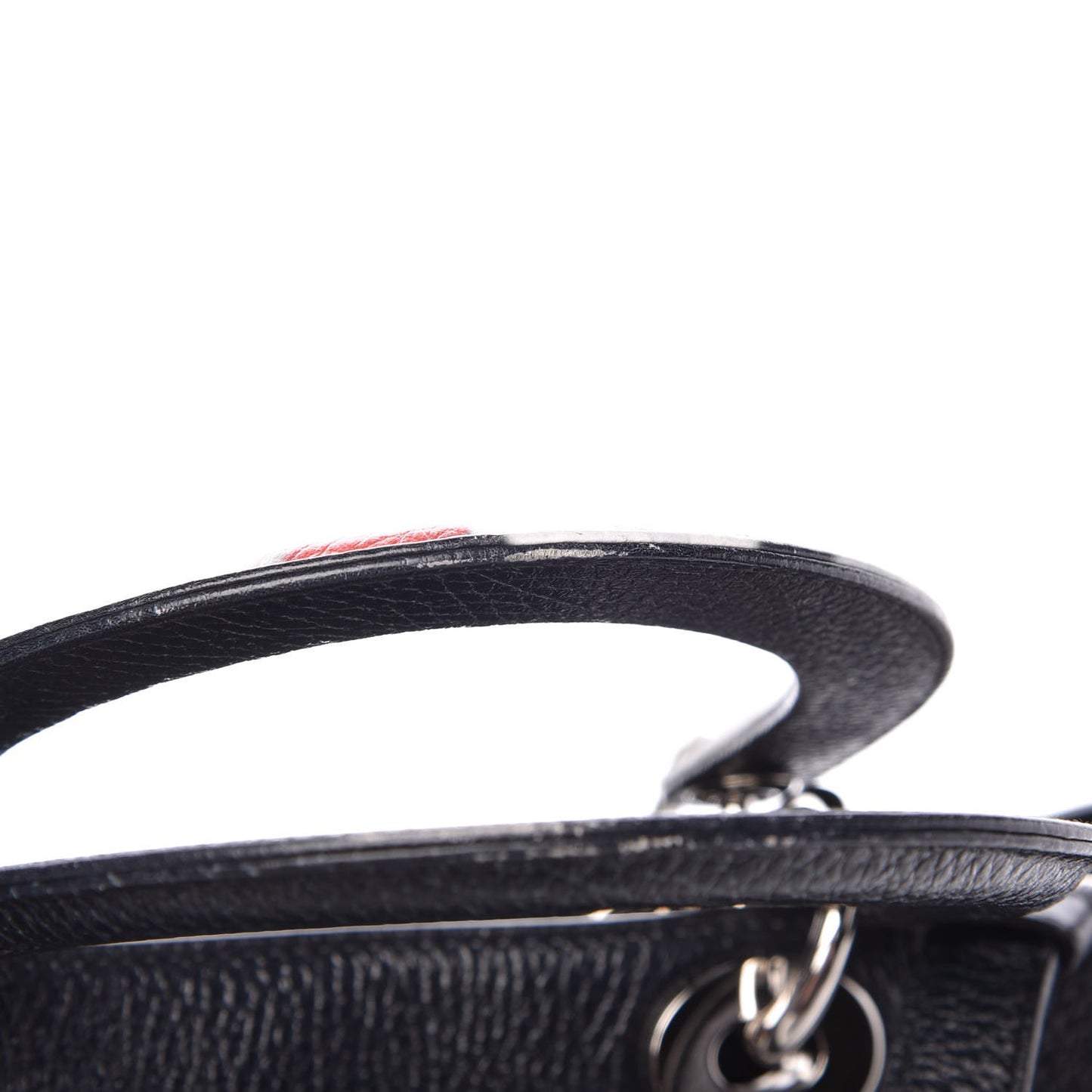 Bullcalf Printed Large Flower Diorissimo Tote Black