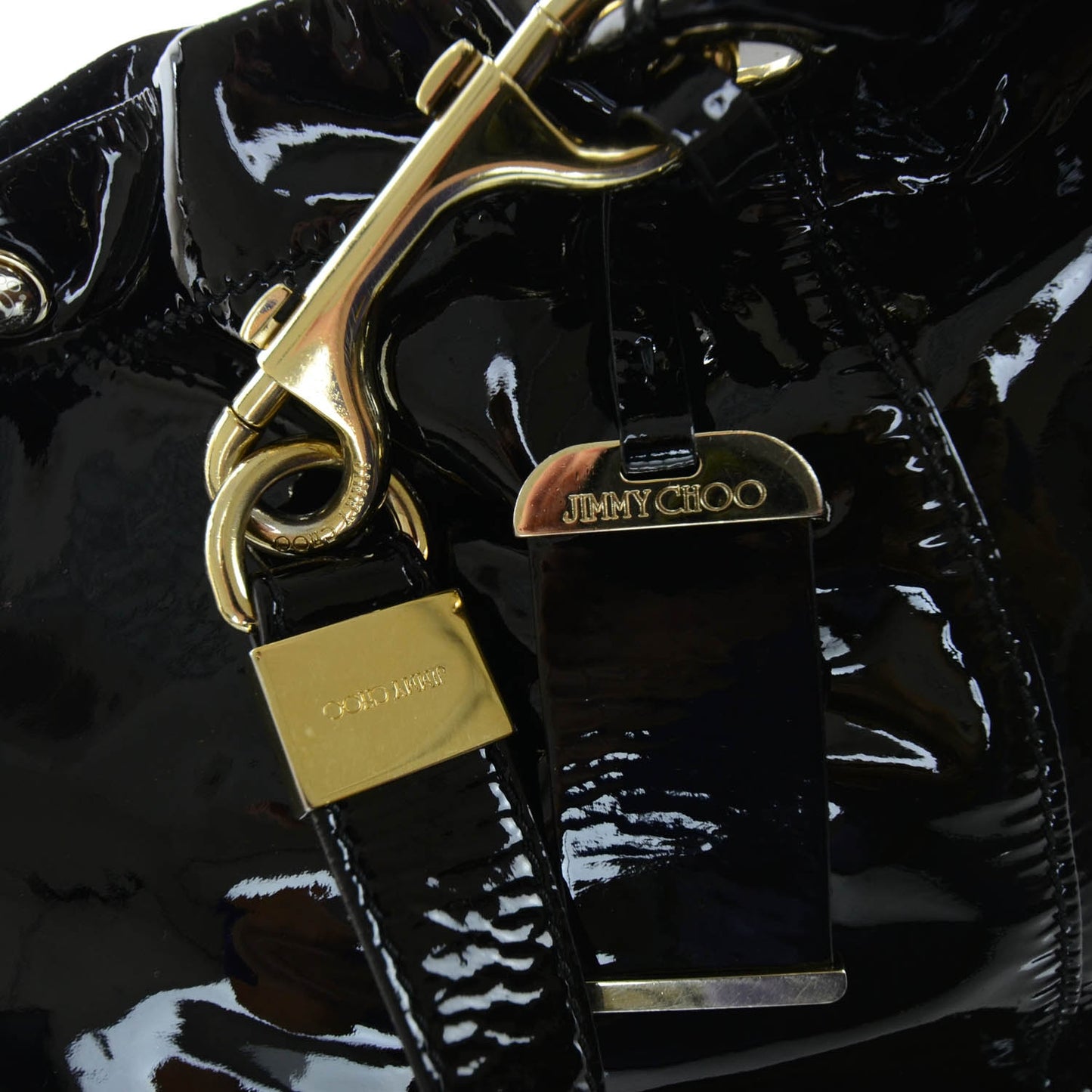 Patent Leather Lola Tote Black