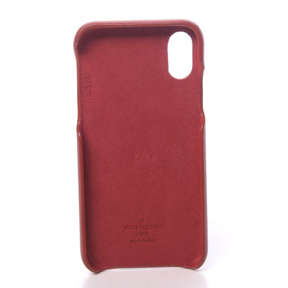 Louis Vuitton Calfskin Monogram iPhone X/XS Bumper Scarlet 5 of 8
