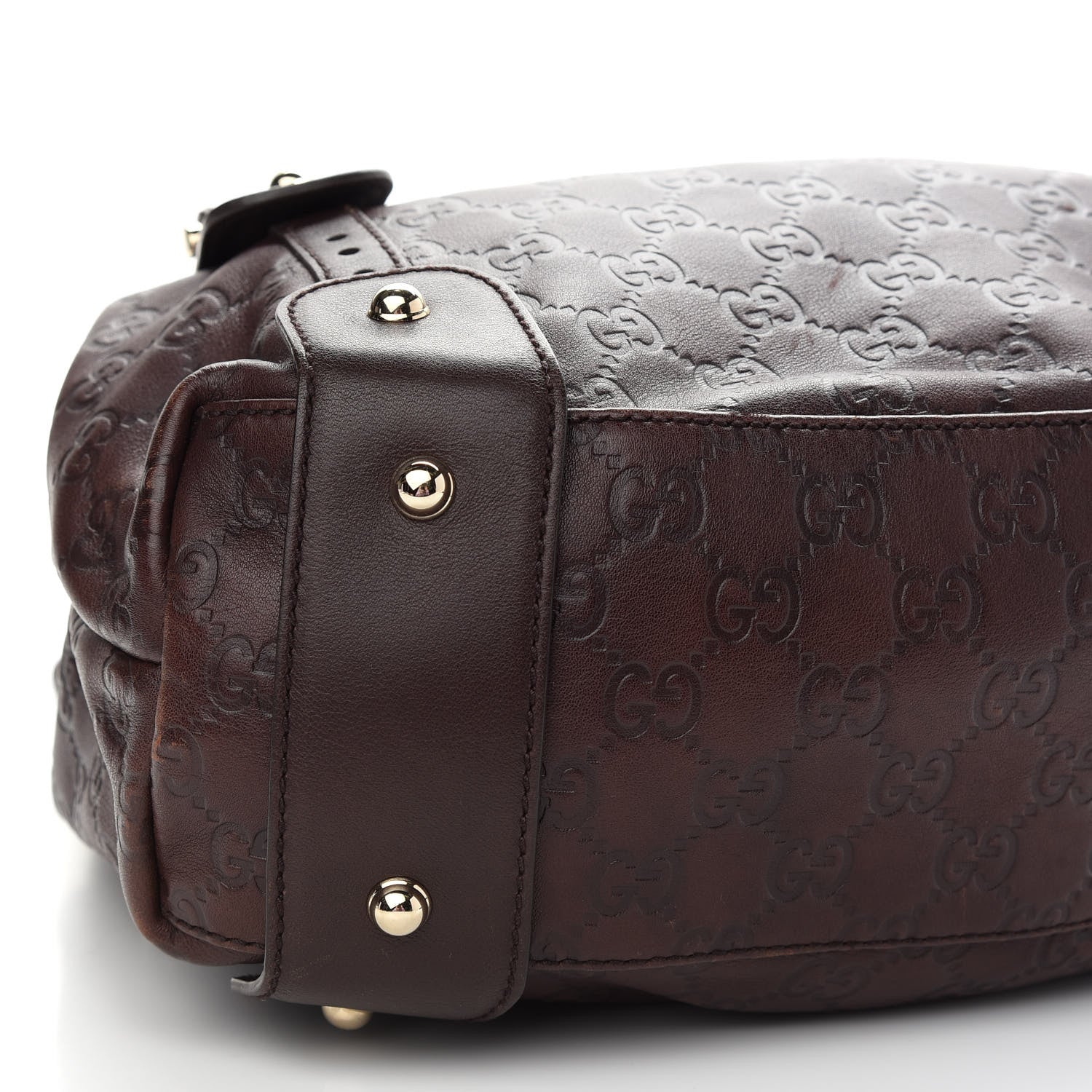 Gucci Guccissima Small Pelham Shoulder Bag Chocolate 8 of 9