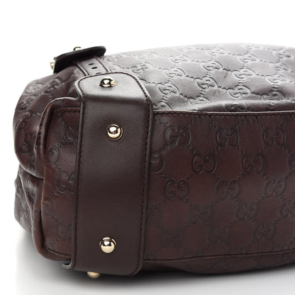 Gucci Guccissima Small Pelham Shoulder Bag Chocolate 8 of 9