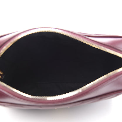 Saint Laurent Calfskin Matelasse Monogram Lou Camera Bag Dark Legion Red 5 of 10
