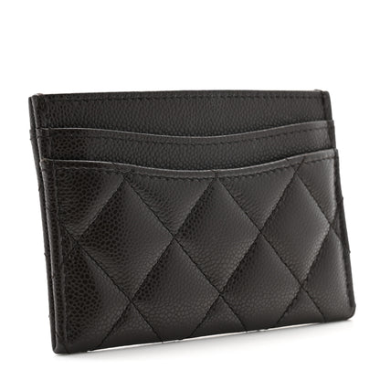 Chanel Caviar Quilted Card Holder Dark Brown 3 of 9