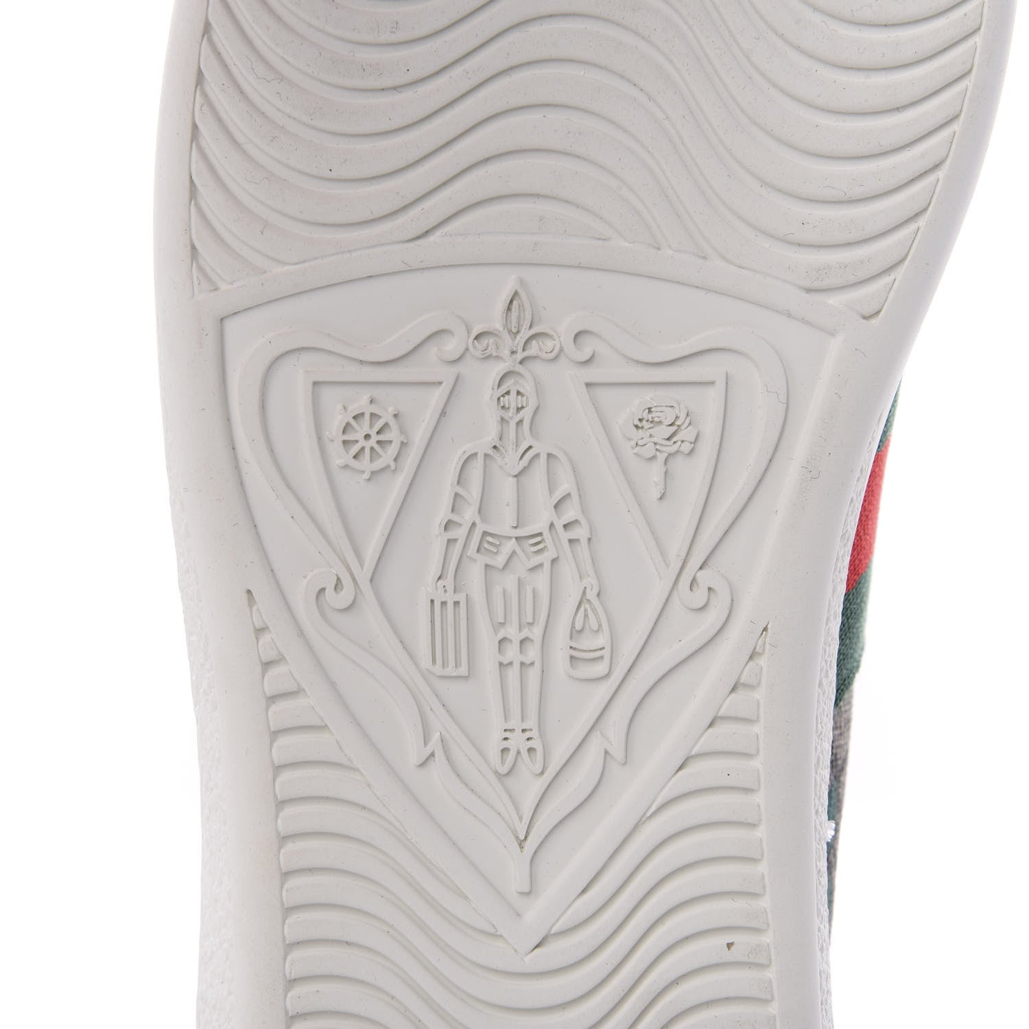 Gucci GG Supreme Monogram Strawberry Web Womens Ace Sneakers 36 Beige Multicolor Red Green 8 of 10