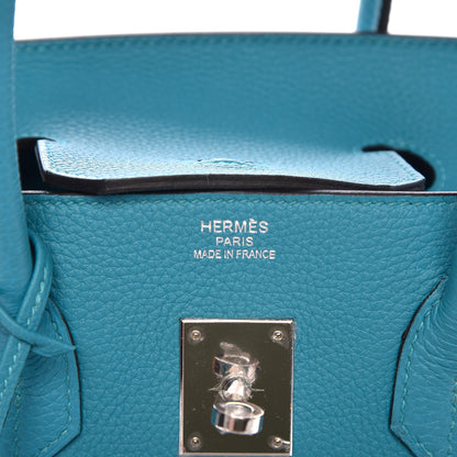 Hermes Togo Birkin 35 Turquoise 6 of 8