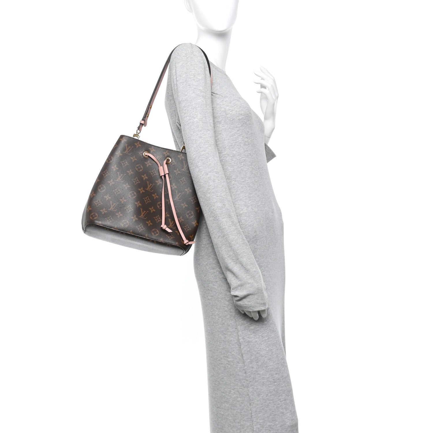 Louis Vuitton Monogram Neonoe MM Rose Poudre 2 of 12