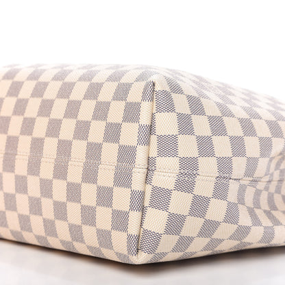 Louis Vuitton Damier Azur Graceful MM Rose Ballerine 7 of 13