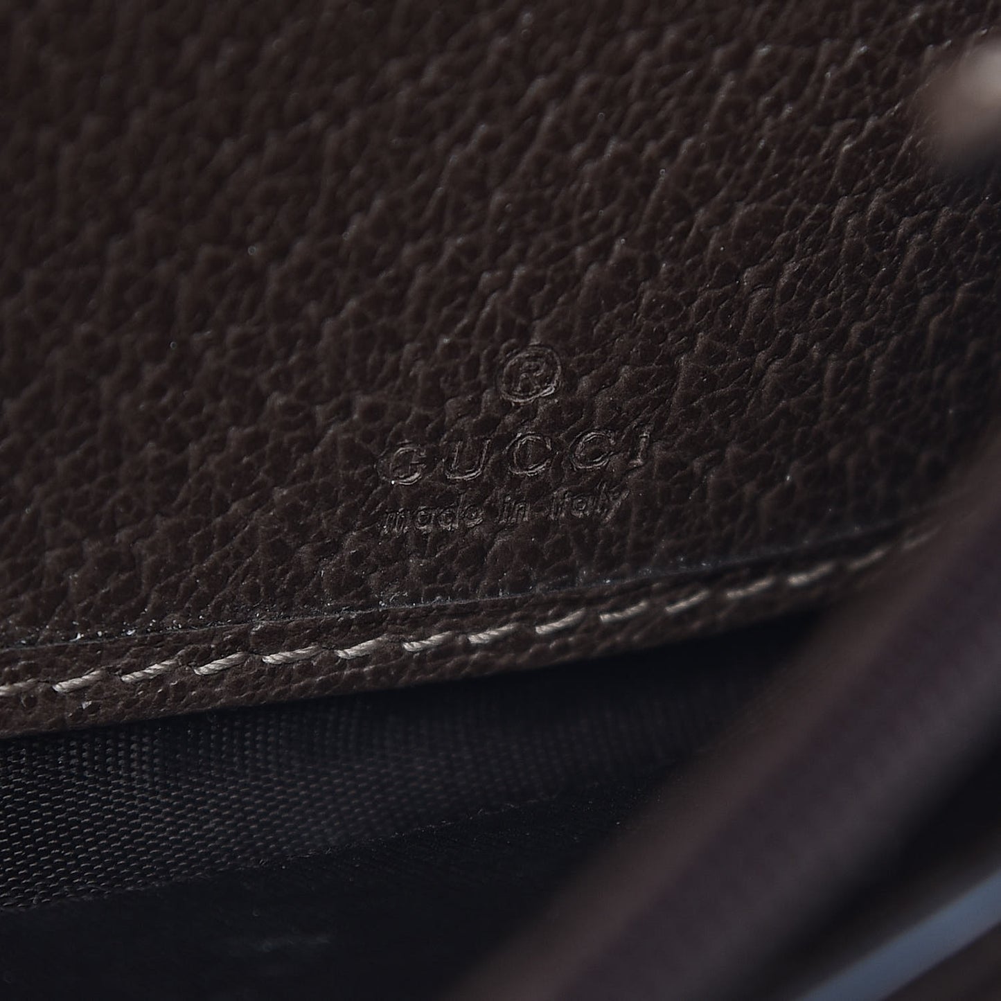 GG Supreme Monogram Web Ophidia Wallet On Chain Brown