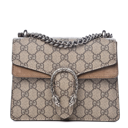 Gucci GG Supreme Monogram Mini Dionysus Shoulder Bag Taupe 1 of 12