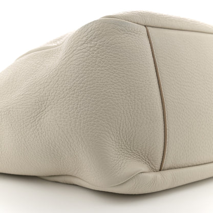 Saint Laurent Grained Deerskin Bea Tote Blanc Vintage 9 of 11