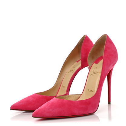 Christian Louboutin Suede Iriza 100 Pumps 41 Bengal Rose 4 of 13