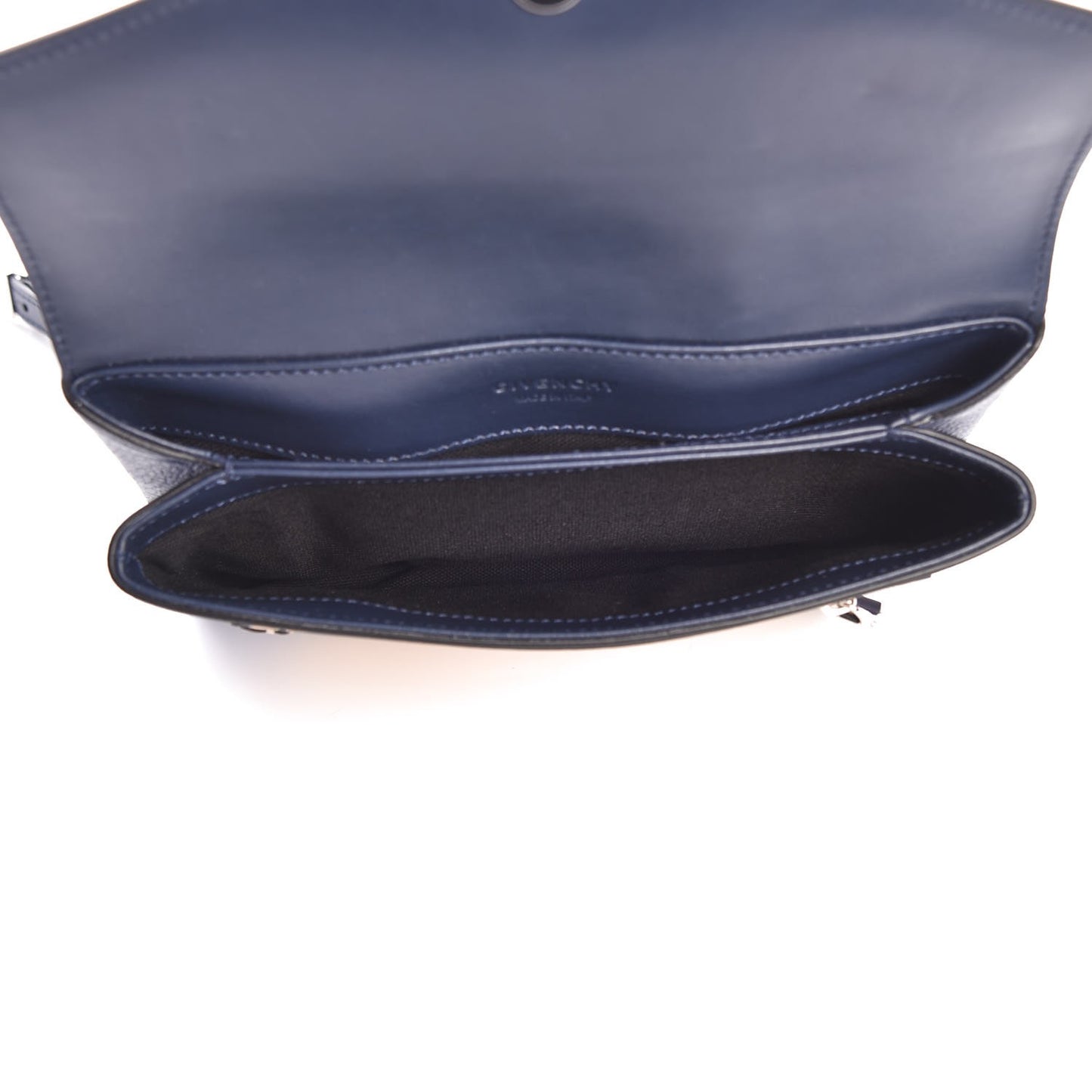 Calfskin Duetto Crossbody Bag Night Blue