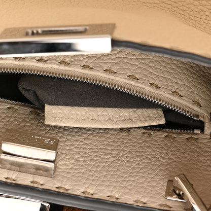 Fendi Cuoio Romano Selleria Medium Peekaboo Iconic Essentially Satchel Paglia Latte Mou 8 of 12