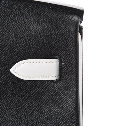 Hermes Epsom Horseshoe Birkin 35 Black White 15 of 15