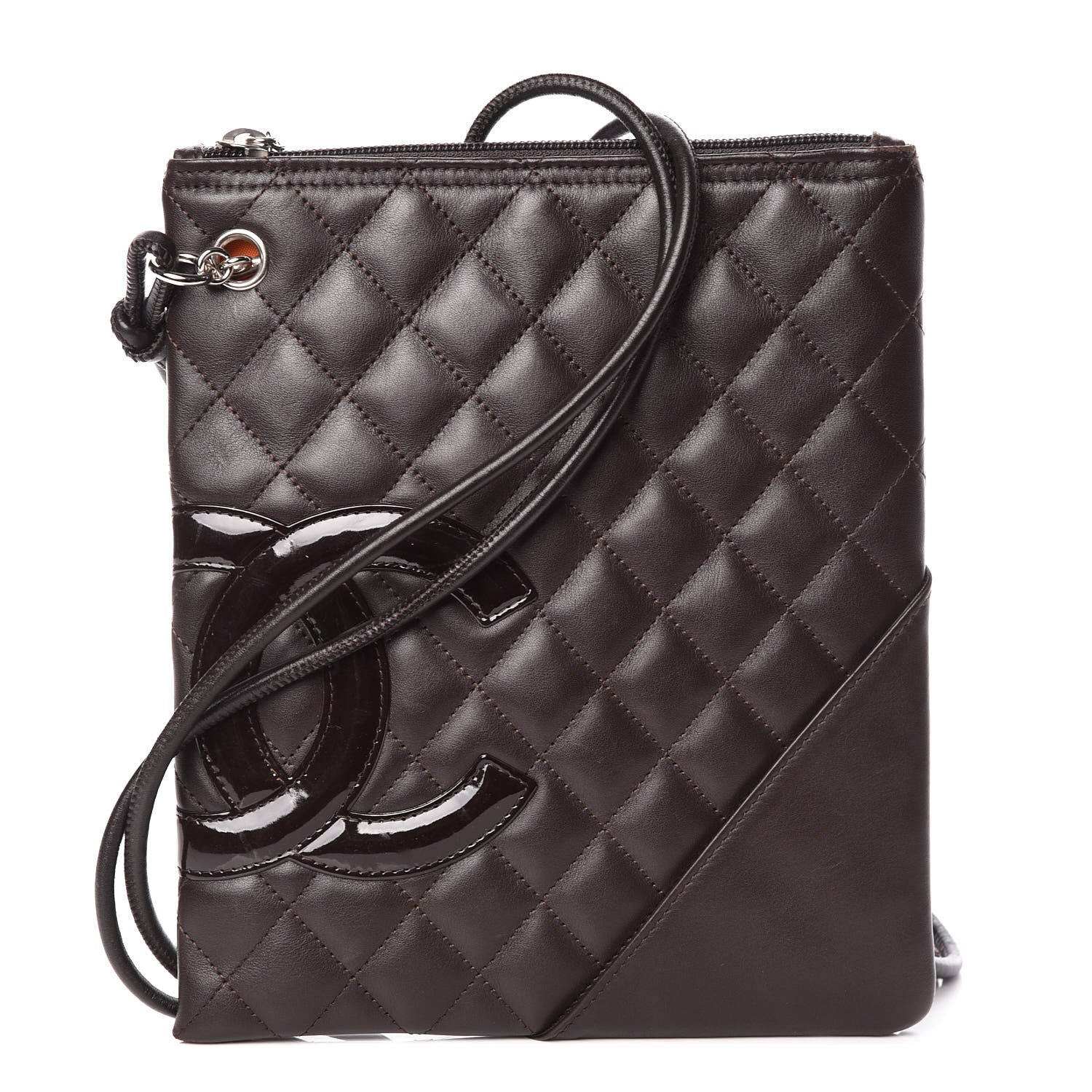 Chanel Calfskin Cambon Flat Messenger Brown 1 of 9