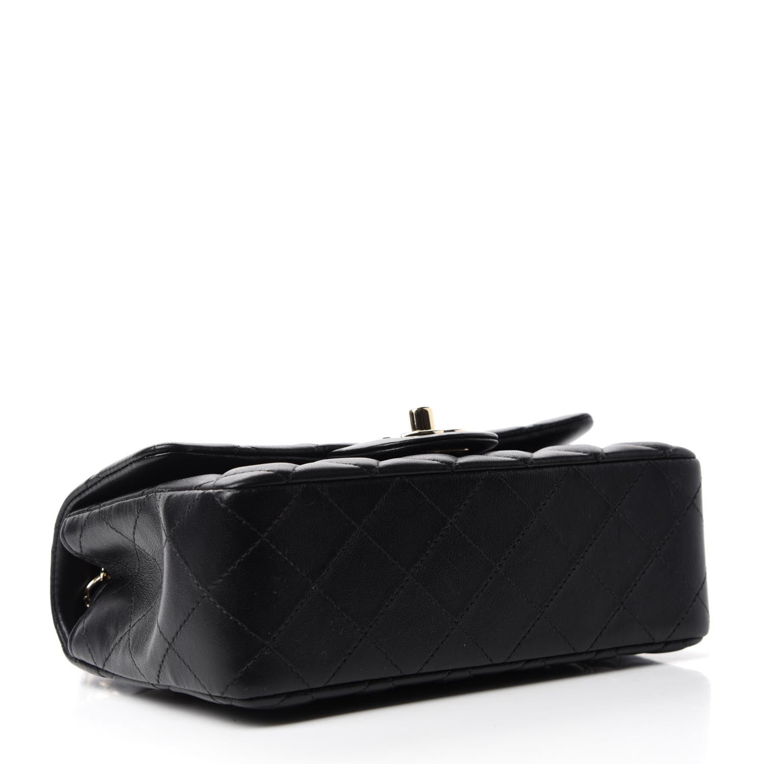 Chanel Lambskin Quilted Mini Rectangular Flap Black 4 of 11