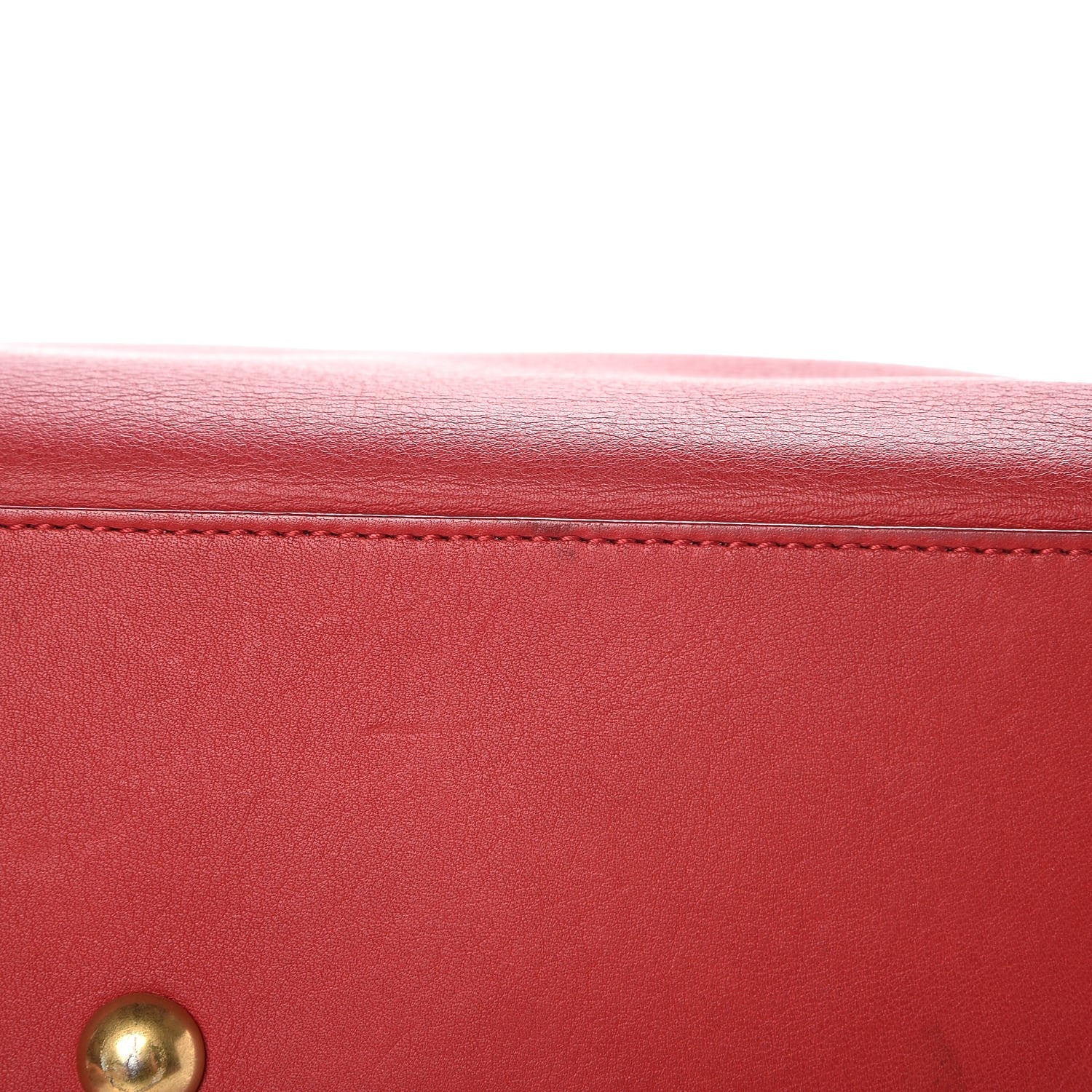Saint Laurent Calfskin Small Classic Y Cabas Rouge Orient 10 of 15