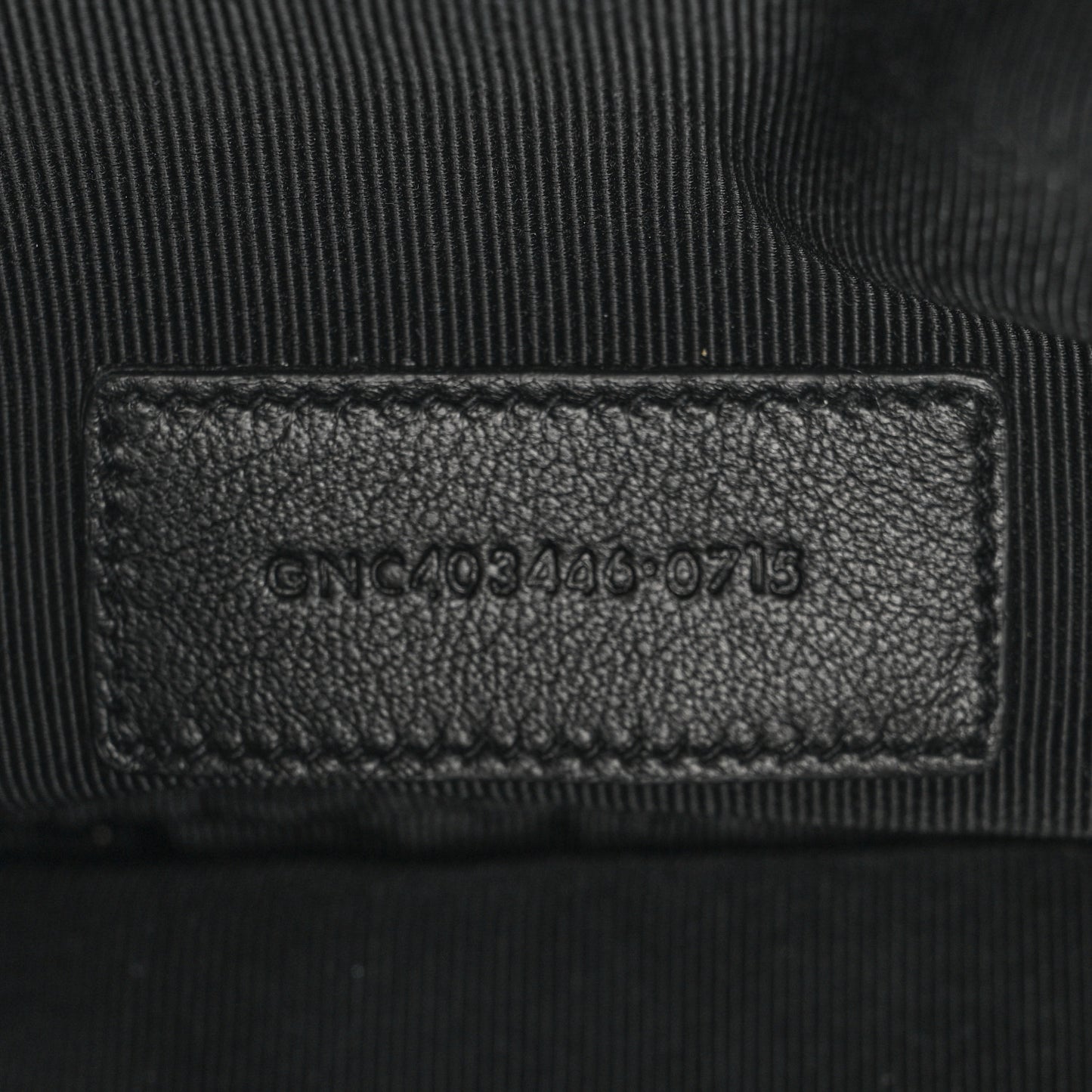 Calfskin Monogram Fringe Pouch Black