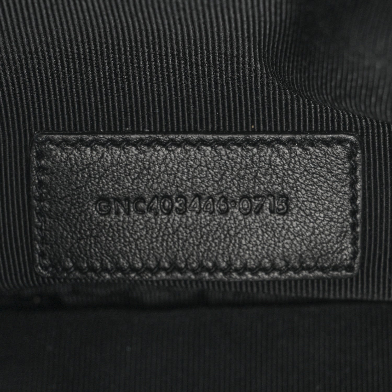Saint Laurent Calfskin Monogram Fringe Pouch Black 7 of 9