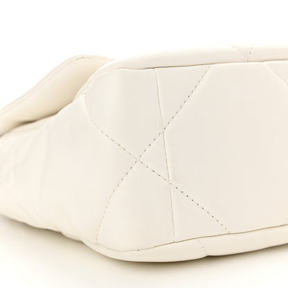 Chanel Lambskin Quilted Medium Chanel 19 Flap White 9 of 10