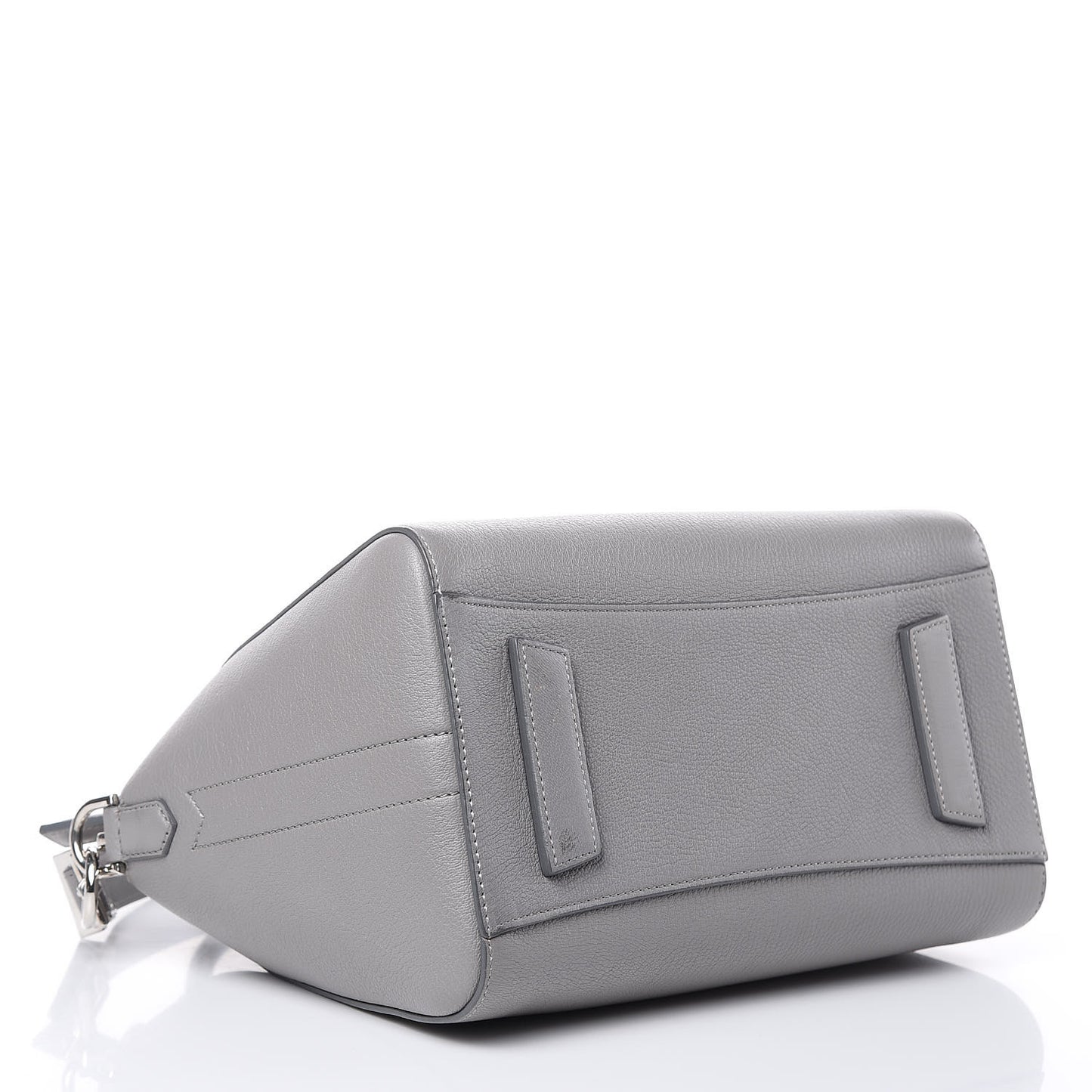 Sugar Goatskin Small Antigona Pearl Grey