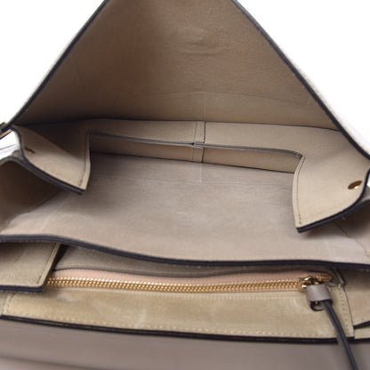 Chloe Calfskin Suede Medium Faye Shoulder Bag Motty Grey 5 of 9
