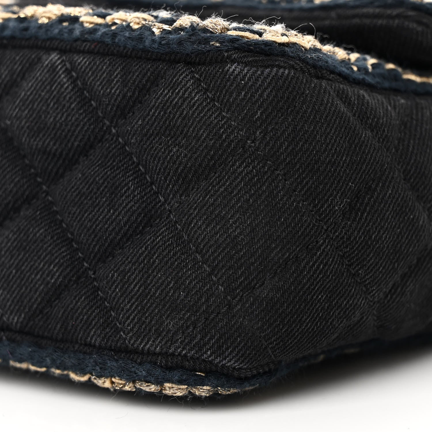 Chanel Denim Braided Medium Flap Bag Black 10 of 11