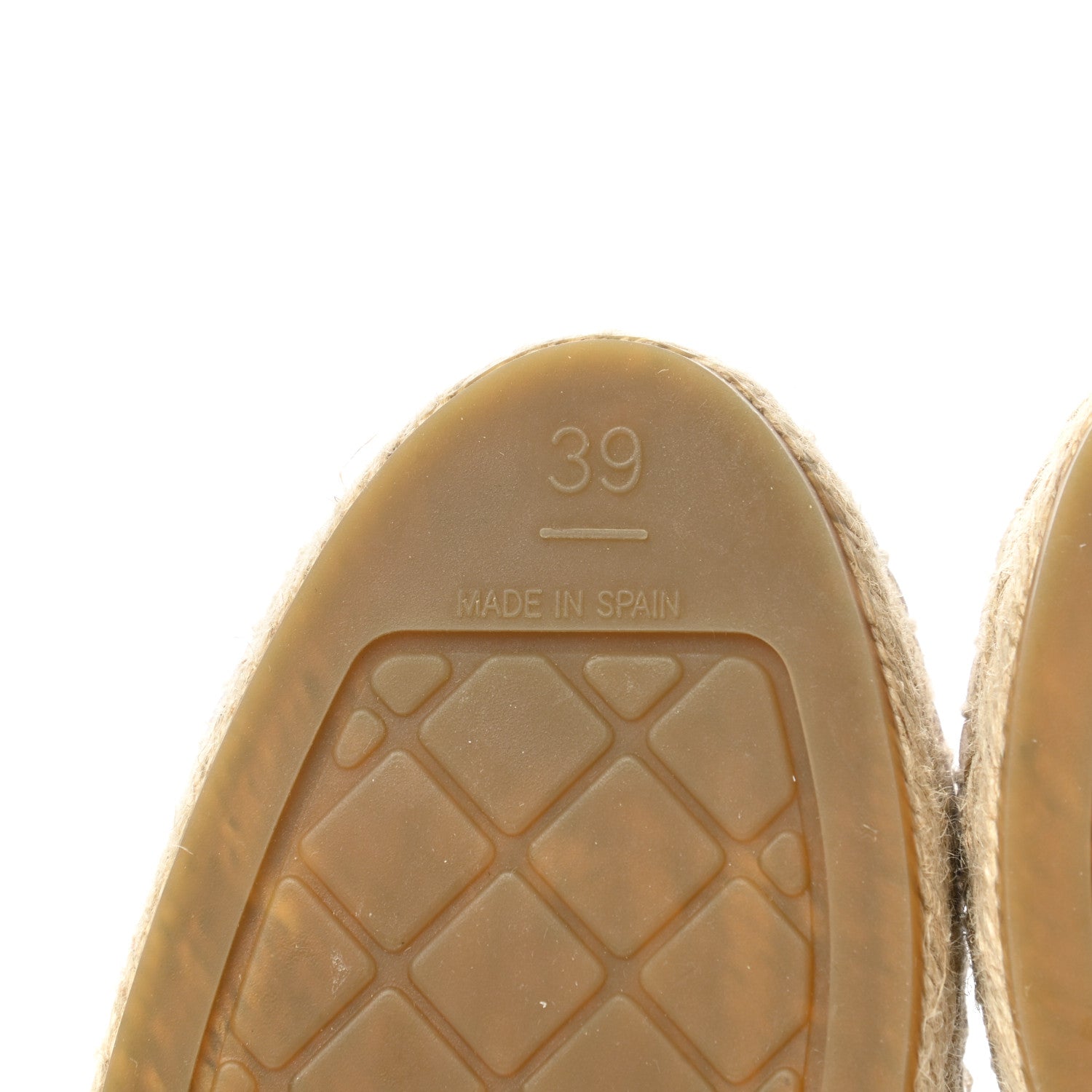 Chanel Tweed Lambskin CC Espadrilles 39 Beige Black Pink 6 of 8
