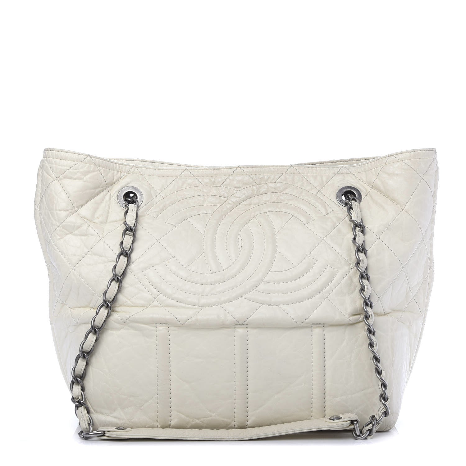 Chanel Calfskin Small Shopping In Moscow Tote Beige Clair 1 of 15