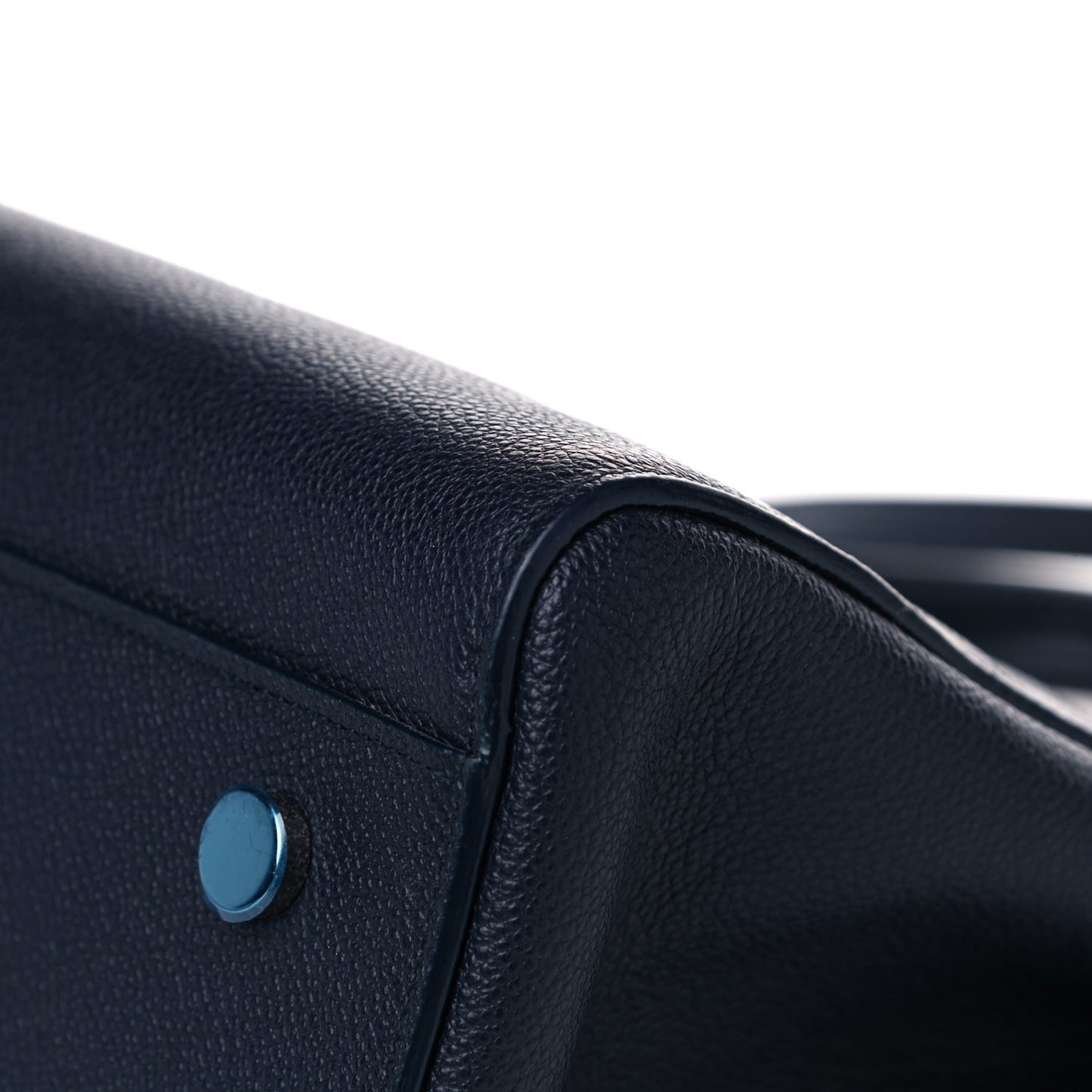 Calfskin Medium Rive Gauche Cabas Navy Blue