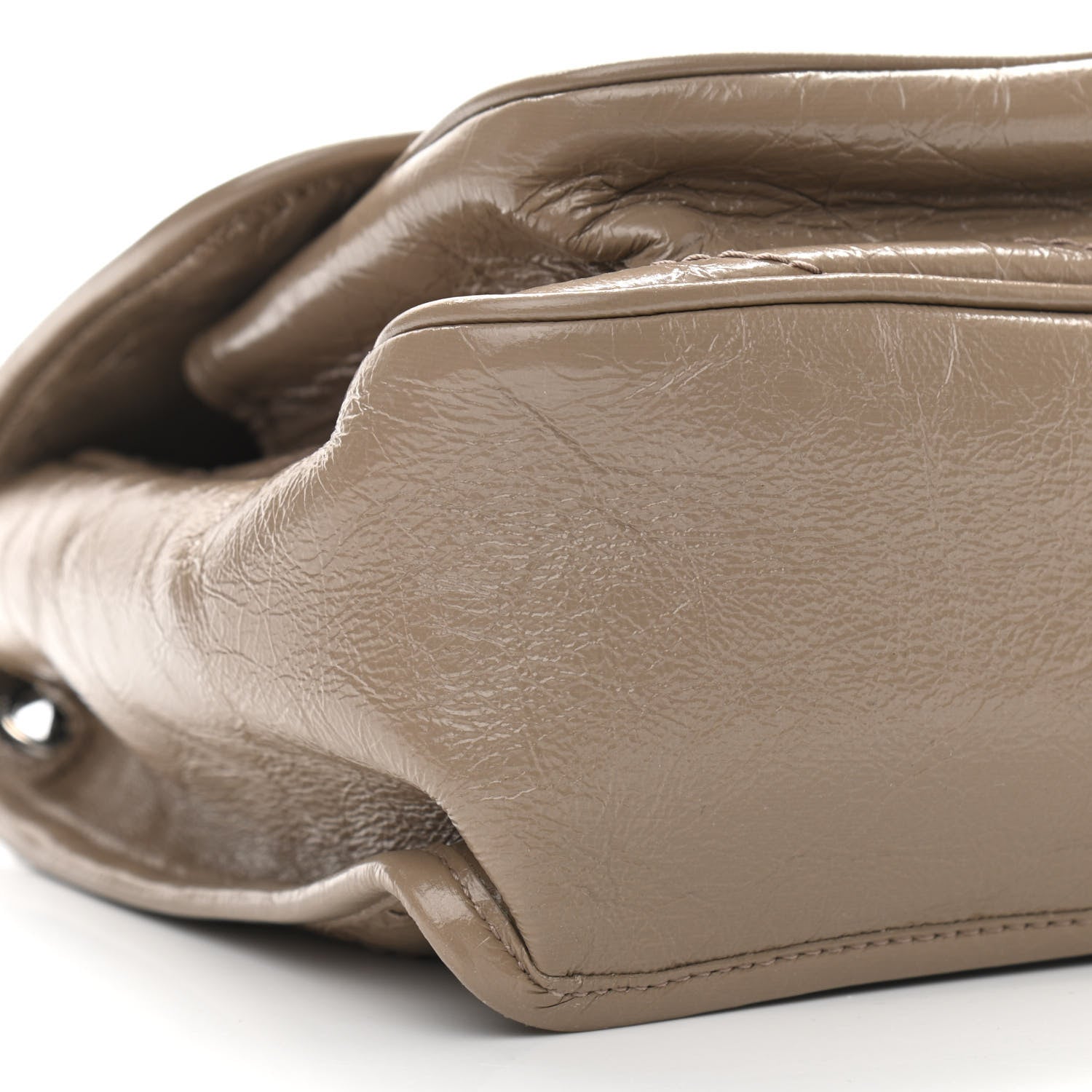 Saint Laurent Crinkled Calfskin Matelasse Monogram Medium Niki Chain Satchel Light Natural 9 of 11