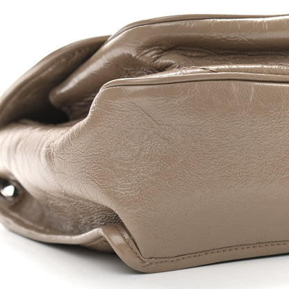 Saint Laurent Crinkled Calfskin Matelasse Monogram Medium Niki Chain Satchel Light Natural 9 of 11