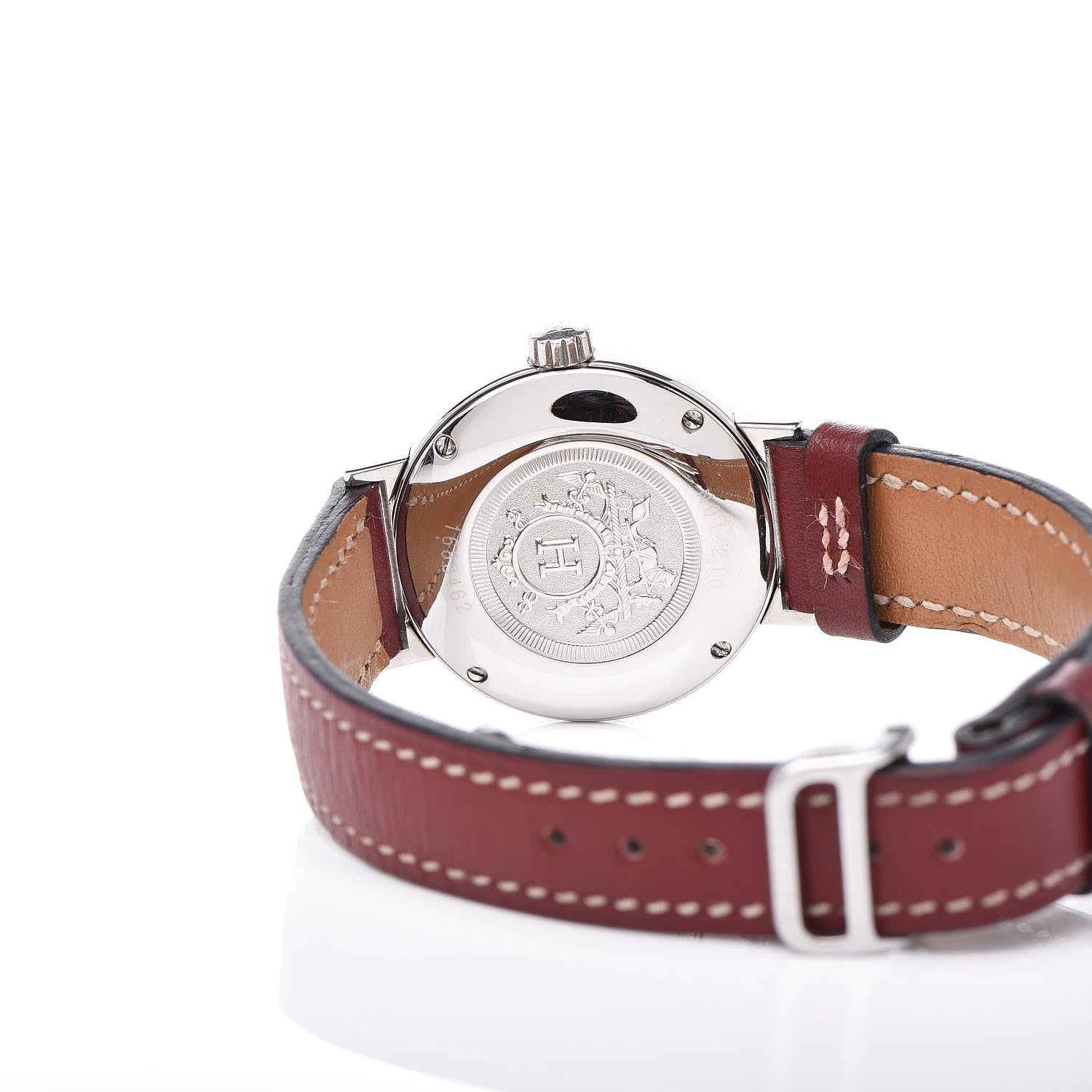 Hermes Stainless Steel Gulliver 28mm Nomade Kinetic Quartz Watch Rouge 6 of 8