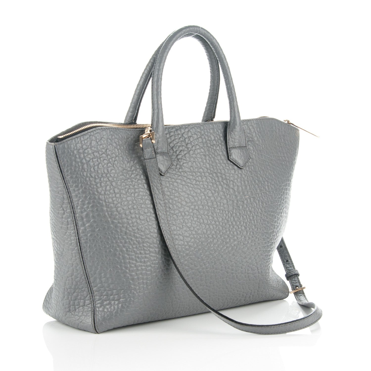 Burberry Heritage Grain Medium Dewsbury Tote Grey 2 of 11