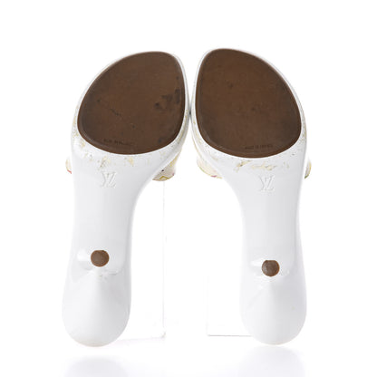 Louis Vuitton Monogram Multicolor Sandal Mule 38.5 White 7 of 7