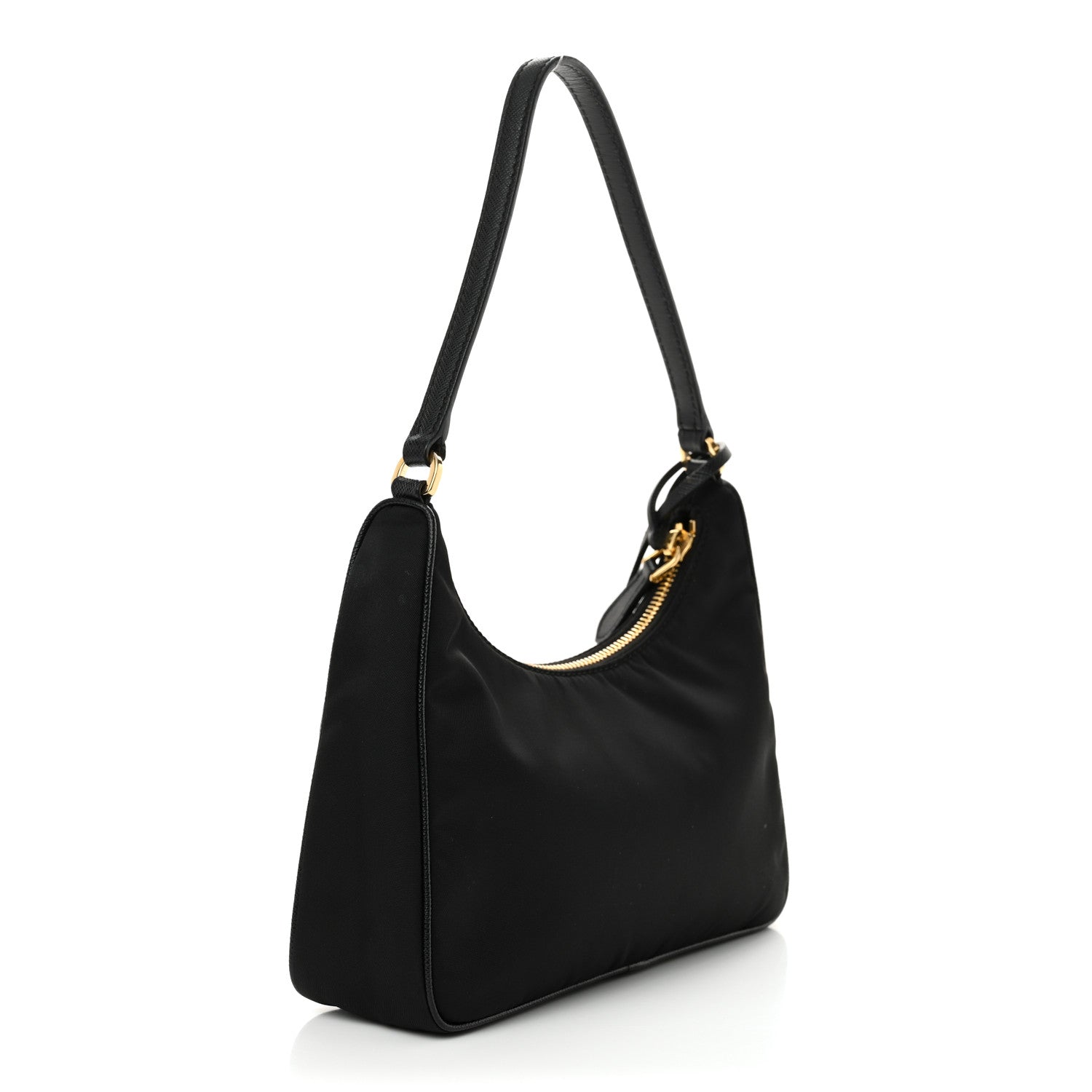 Prada Tessuto Nylon Saffiano Mini Re-Edition 2005 Bag Black 3 of 12