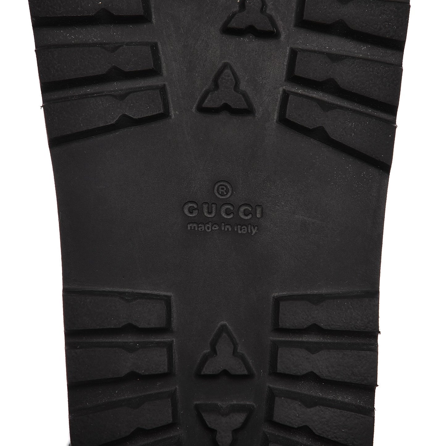 Guccissima Mens Lug Sole Slide Sandals 11 Black