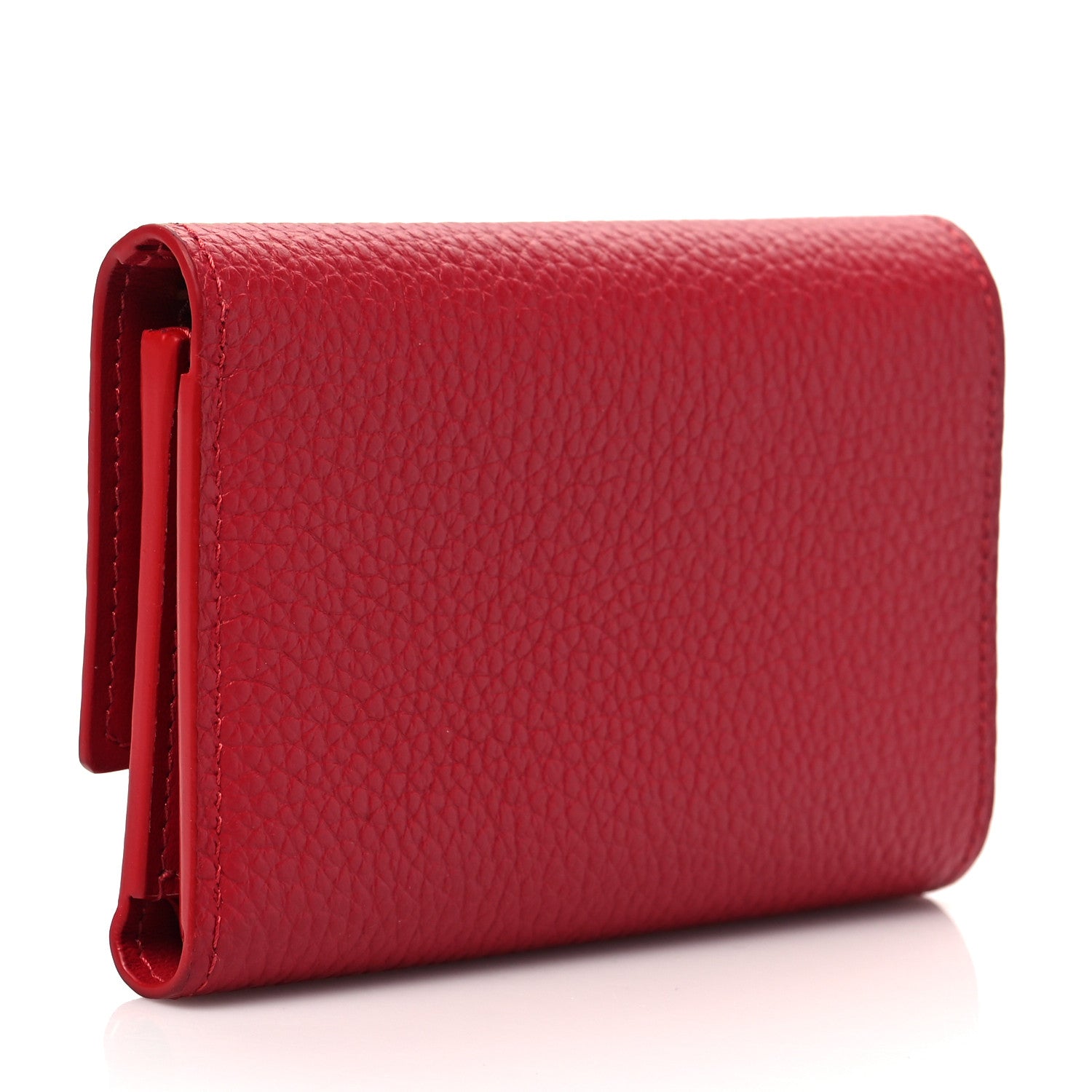 Louis Vuitton Taurillon Capucines Compact Wallet Rubis 3 of 8