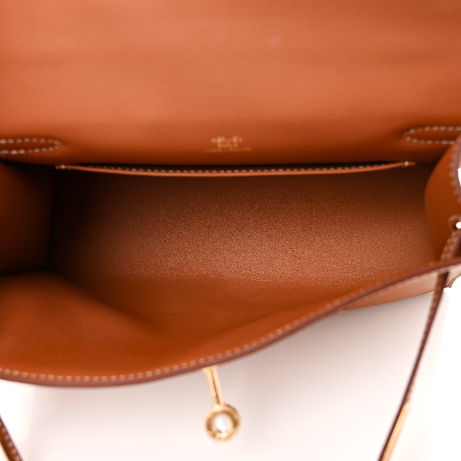 Hermes Swift Kelly Pochette Clutch Gold 5 of 11