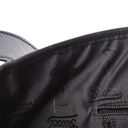 Gucci Guccissima Medium Flap Messenger Bag Black 8 of 12