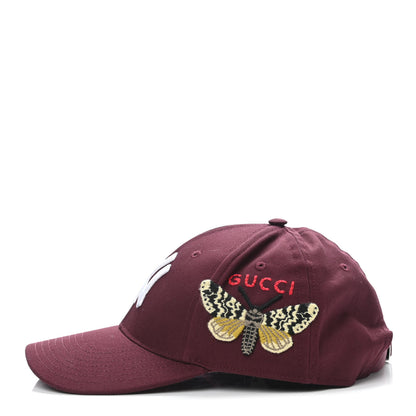 Gucci X MLB Cotton NY Yankees Baseball Hat 57-61 Lacquer 3 of 4