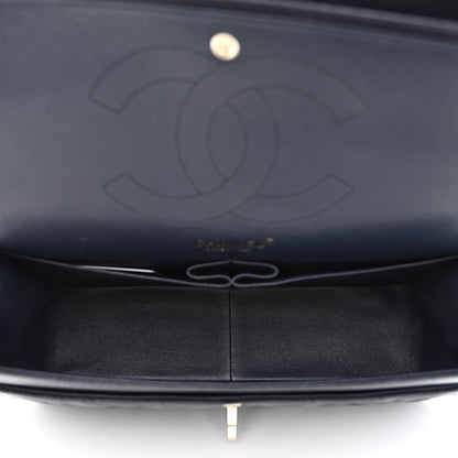Chanel Caviar Quilted Jumbo Double Flap Navy Blue 5 of 11